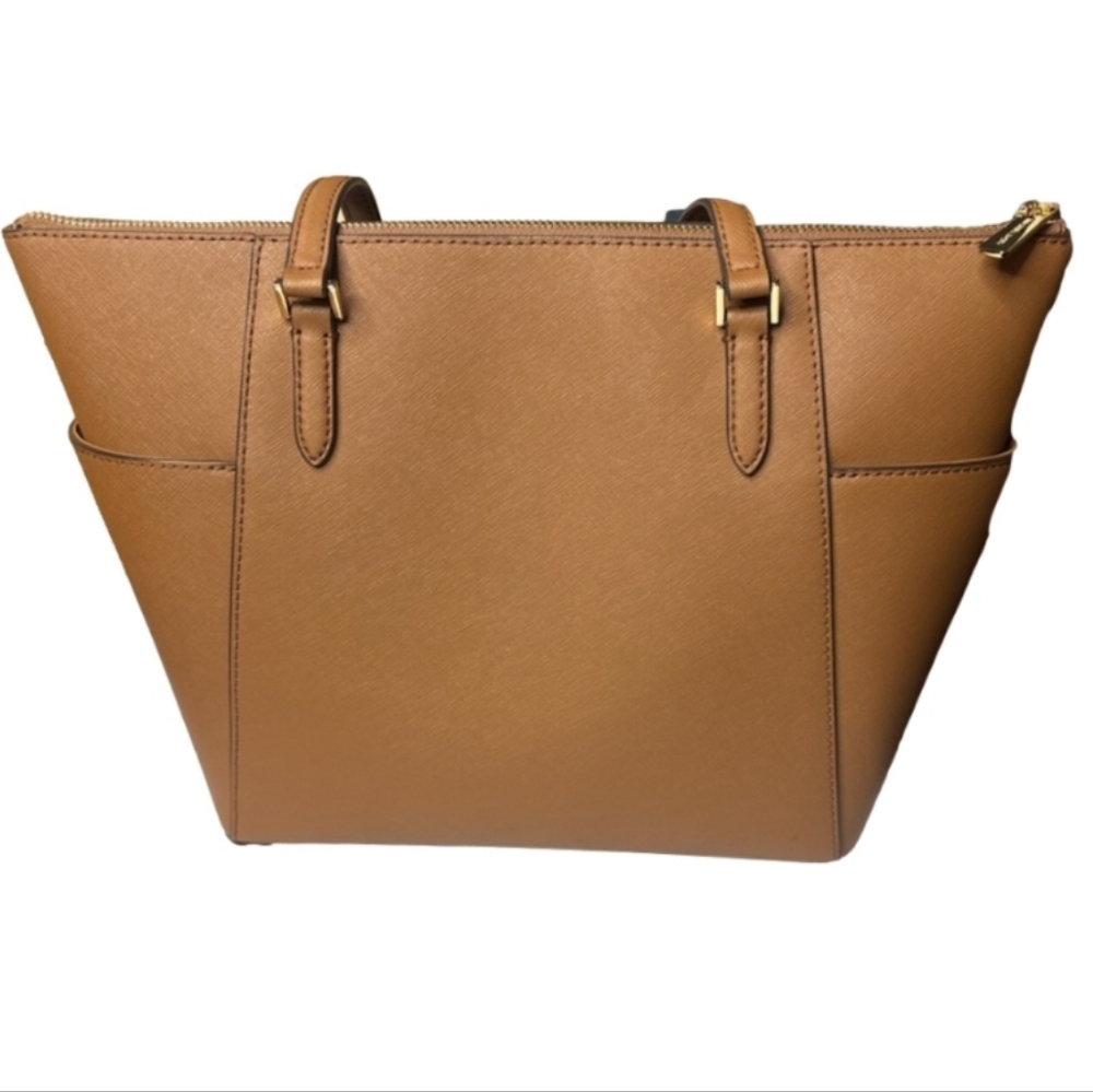 Michael Kors Brown Leather Top Zip Tote Nwt - Picture 4 of 11